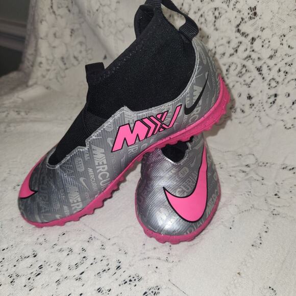 Nike Other - Nike Zoom Mercurial Superfly 9 Academy MXV Soccer Cleats Metallic Silver Sz 4Y